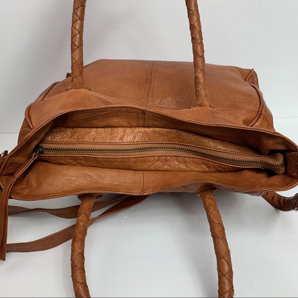 Anthropologie Day & Mood Phoebe Leather Tote Bag - Picture 12 of 12